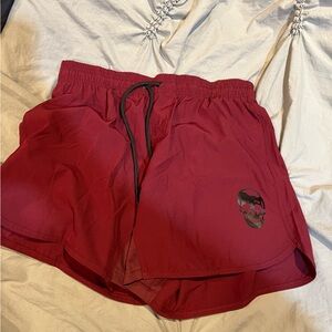 Gymreapers red gym shorts